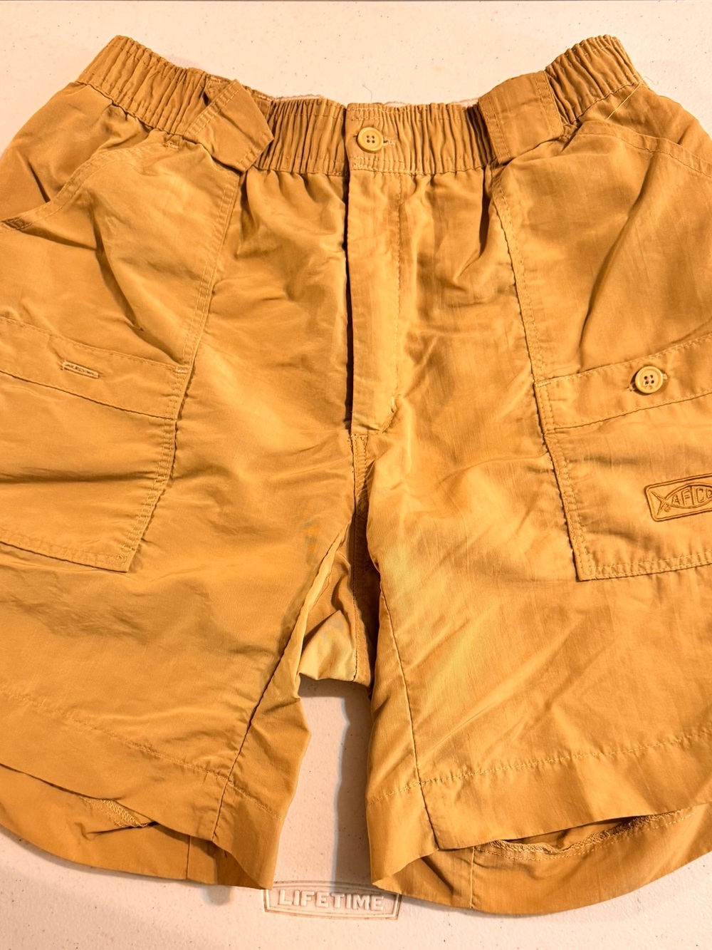 Men's Tan Cargo Shorts - AFTCO